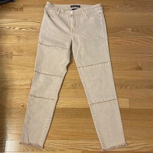 Abercrombie light pink high rise denim size 28